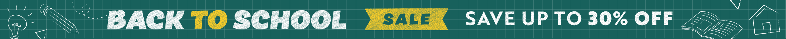 Pencil banner - Back to School Flash Sale